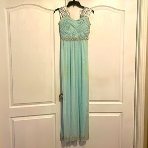 Mint green prom dress, size 5